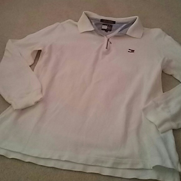 White Tommy hilfiger long sleeve top - Picture 2 of 8